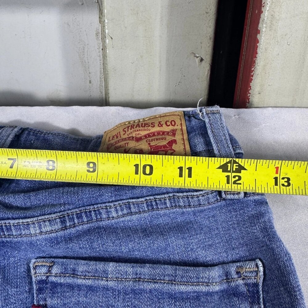 Y2K Levi's Skinny‎ Jeans Womens Blue Denim 721 High Rise 5-Pocket Comfort 28x28 - Picture 16 of 16